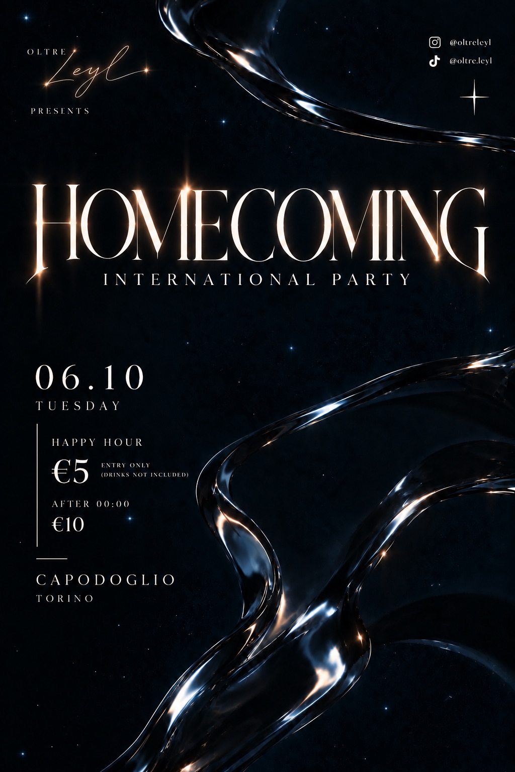 Homecoming International Party Poster